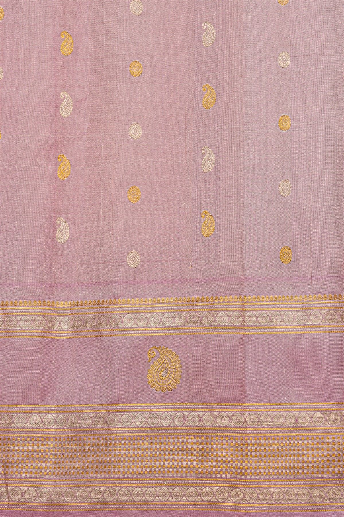 Gadwal Silk Pista Green Saree