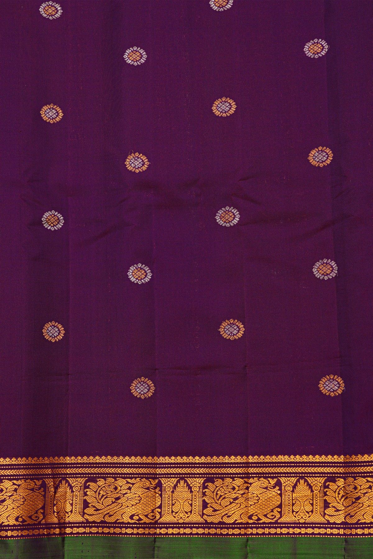 Gadwal Silk Purple Saree