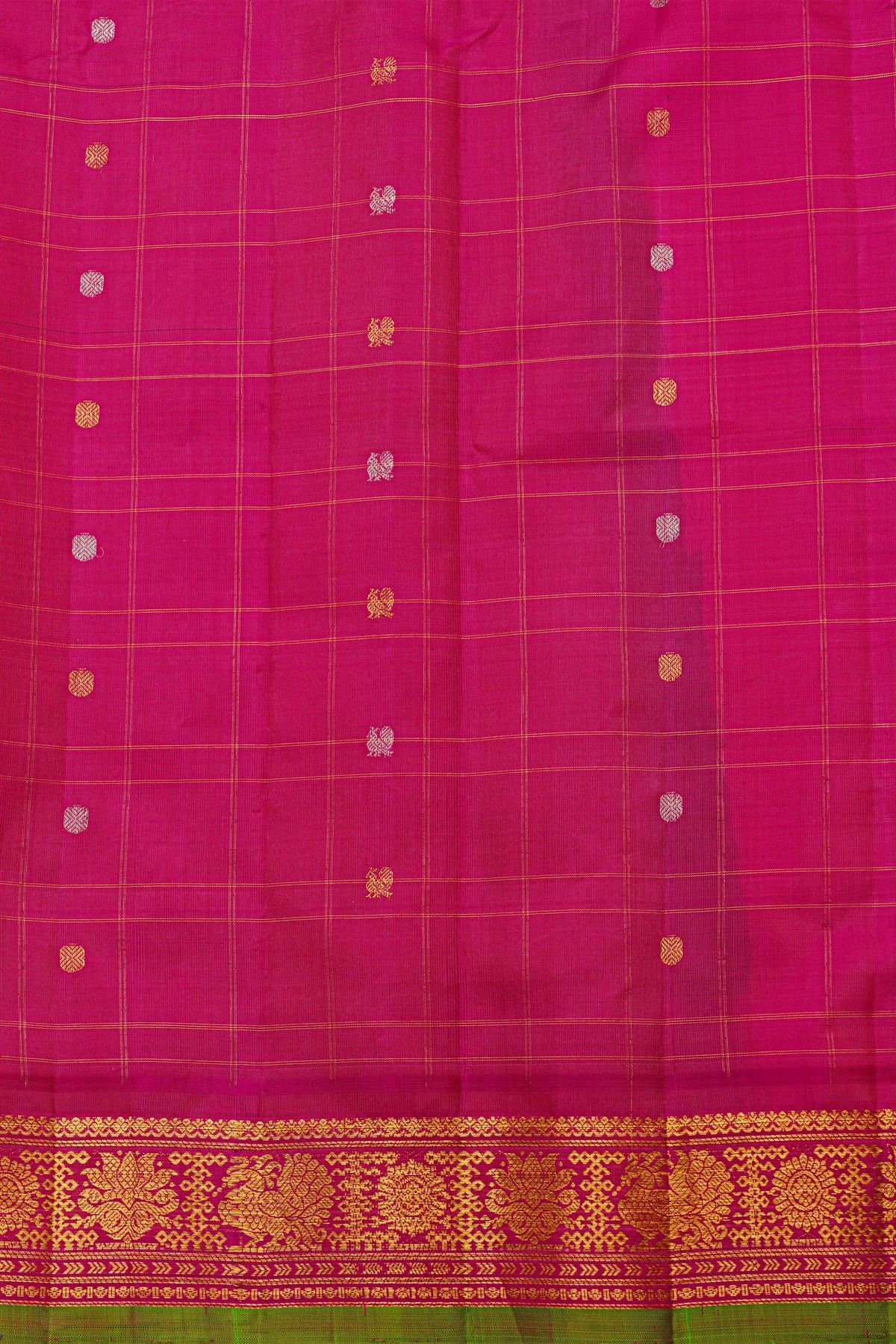 Gadwal Silk Pink Saree