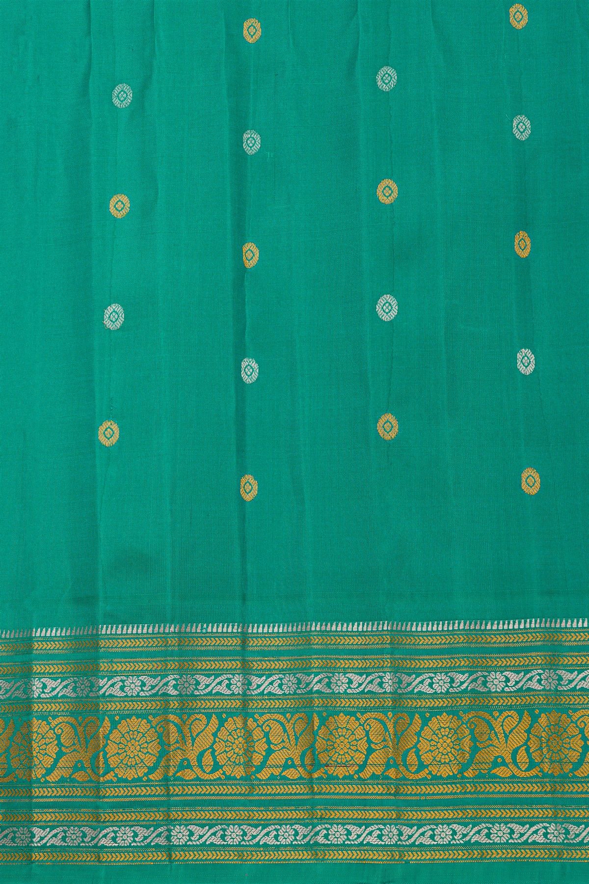 Gadwal Silk Dark Brown Saree