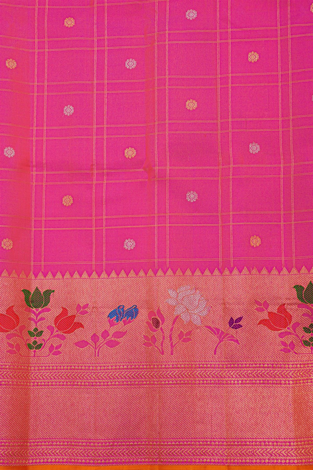 Gadwal Silk Purple Saree