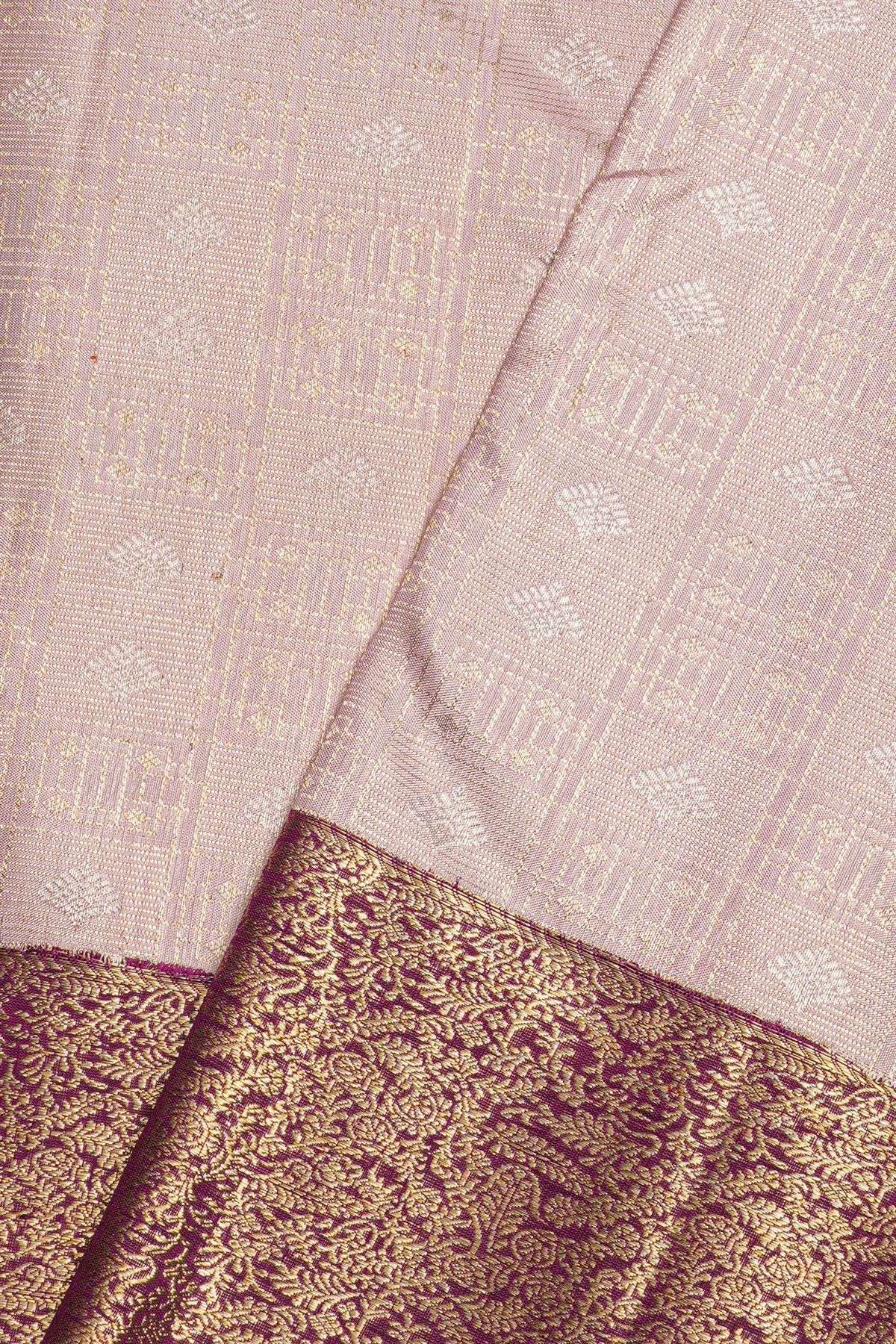 Kancheepuram Silk Lavender Saree