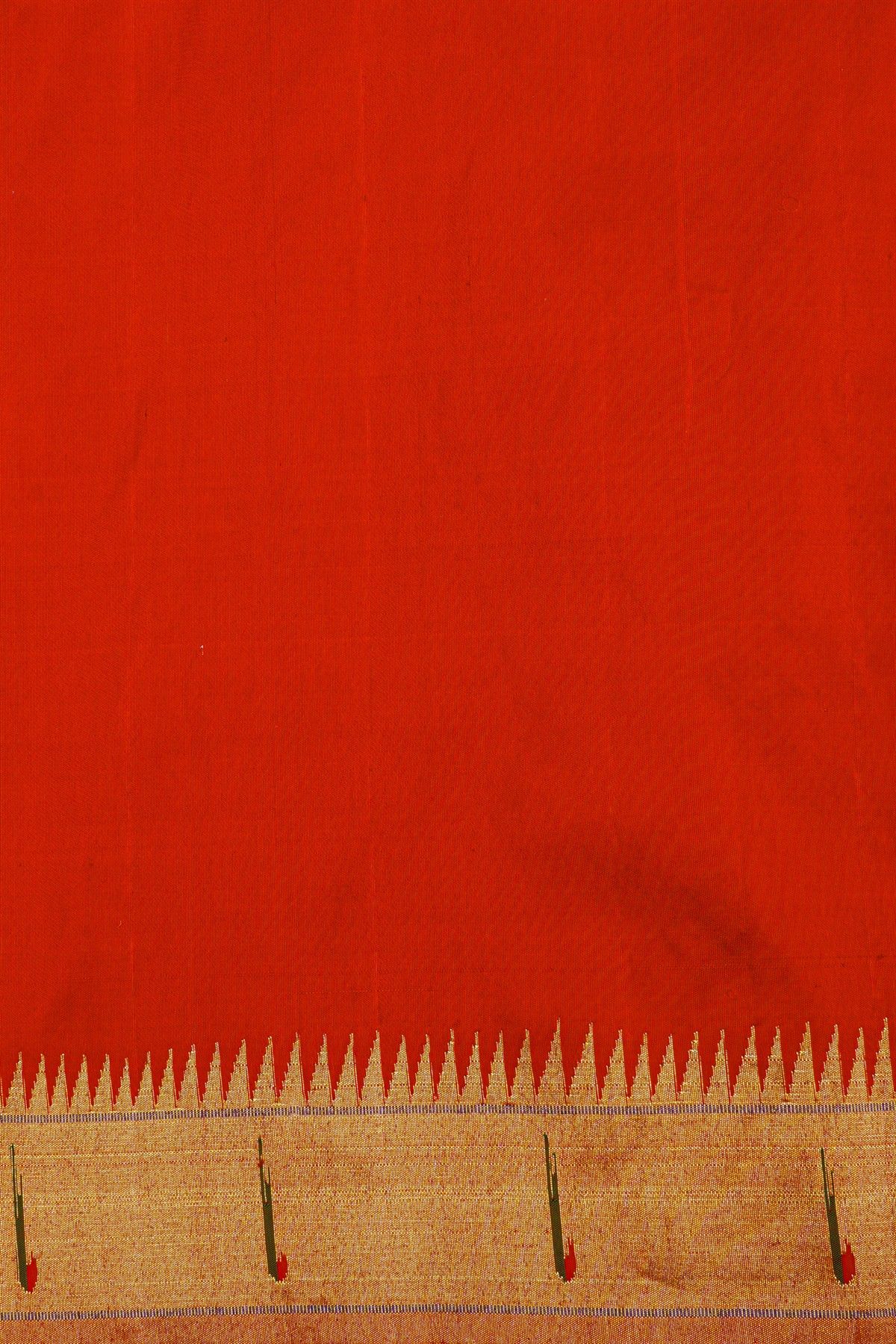Paithani Silk Red Saree