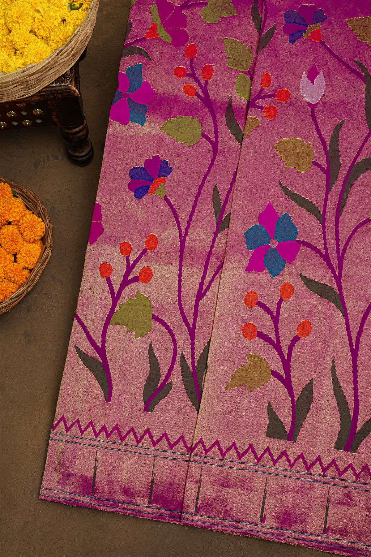 Paithani Silk Dual Colour Saree