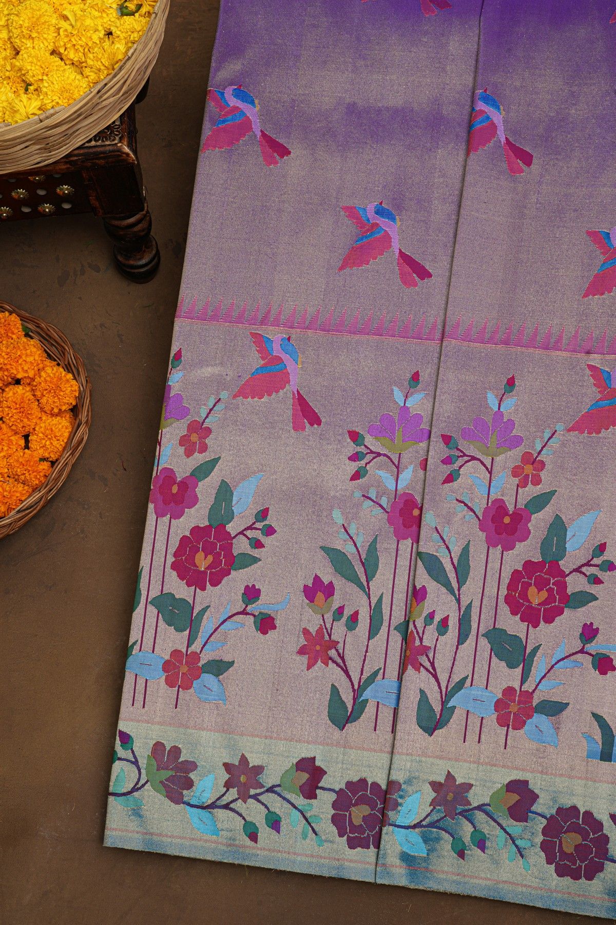 Paithani Silk Dual Colour Saree