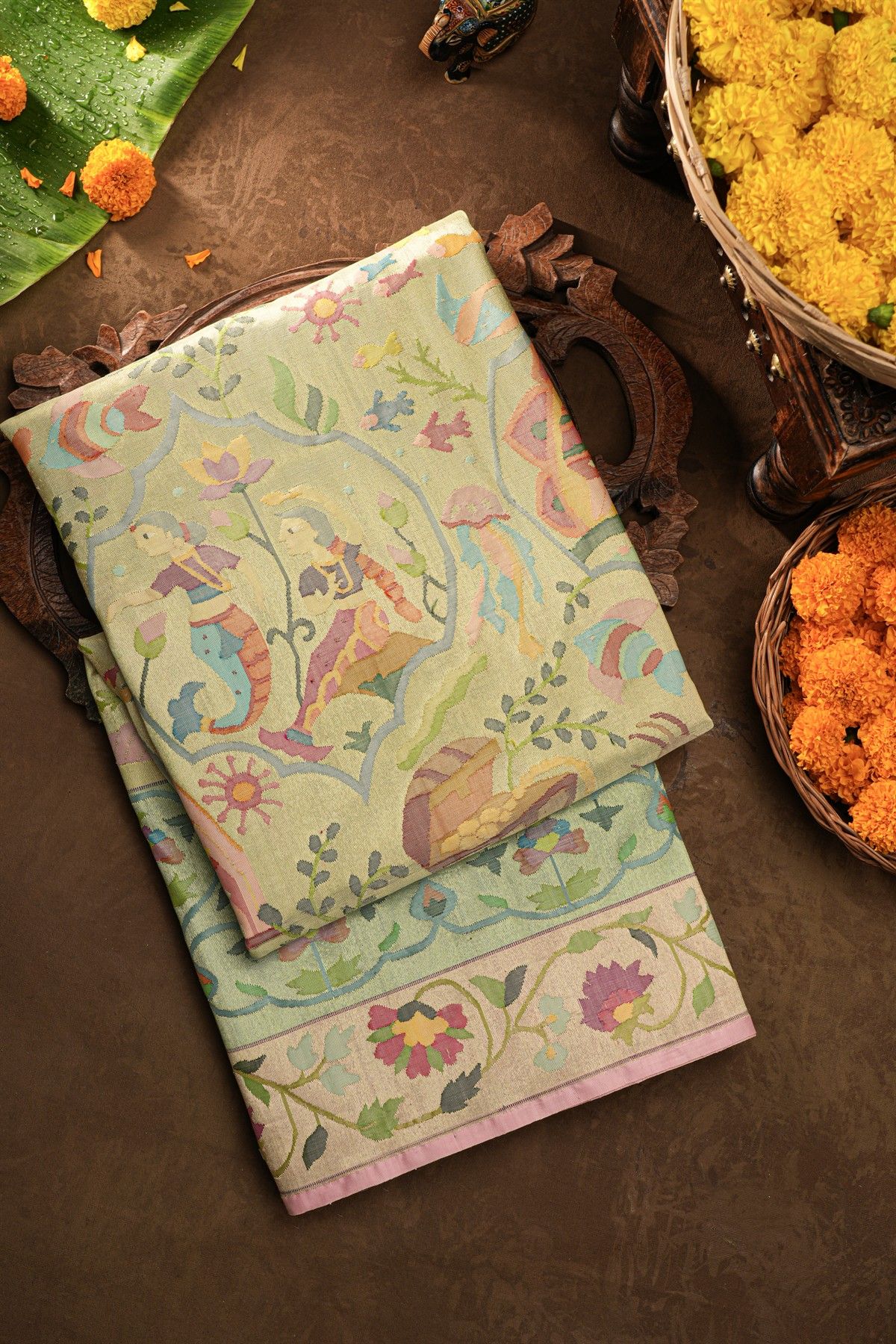 Paithani Silk Multi-Colour Saree