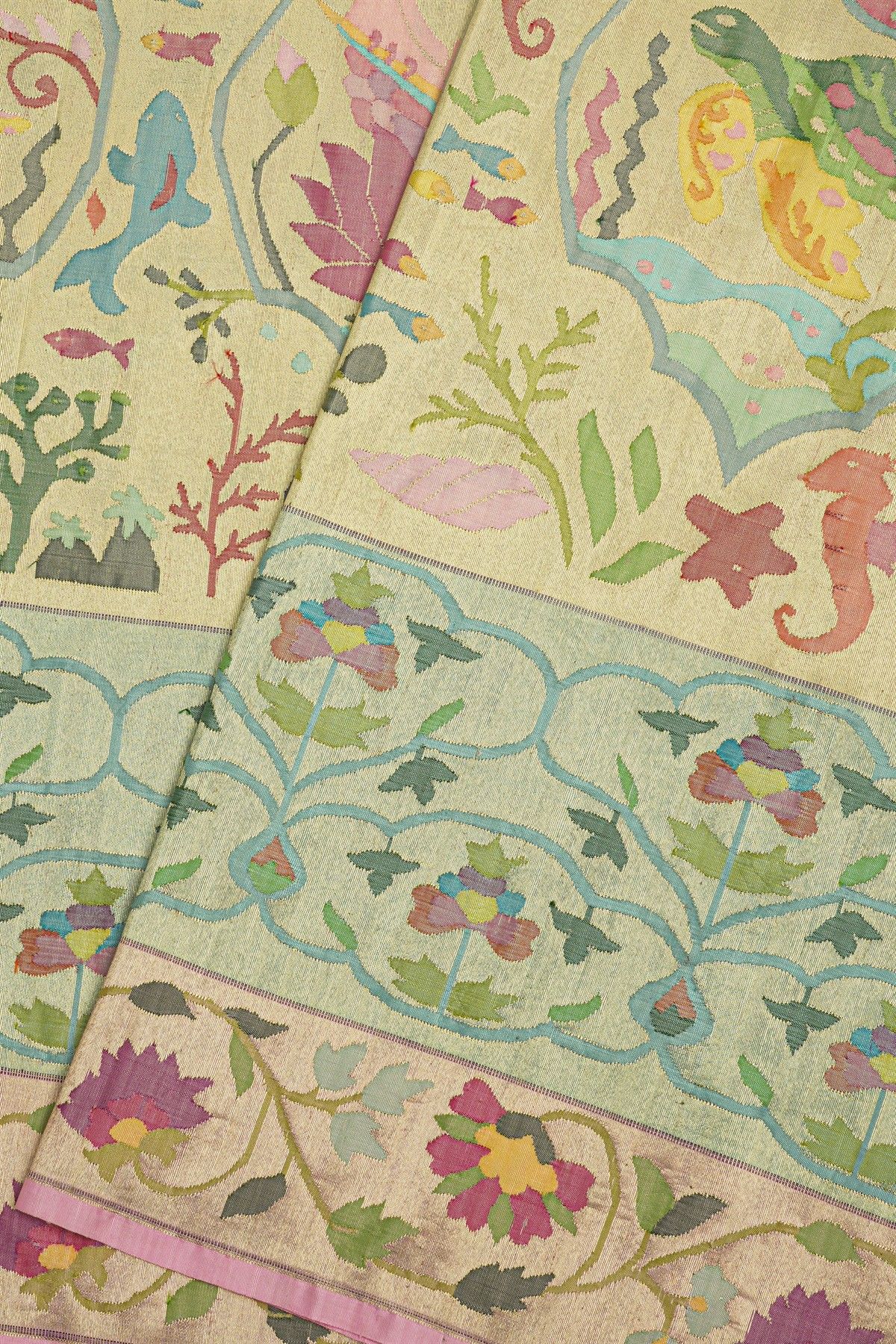 Paithani Silk Multi-Colour Saree