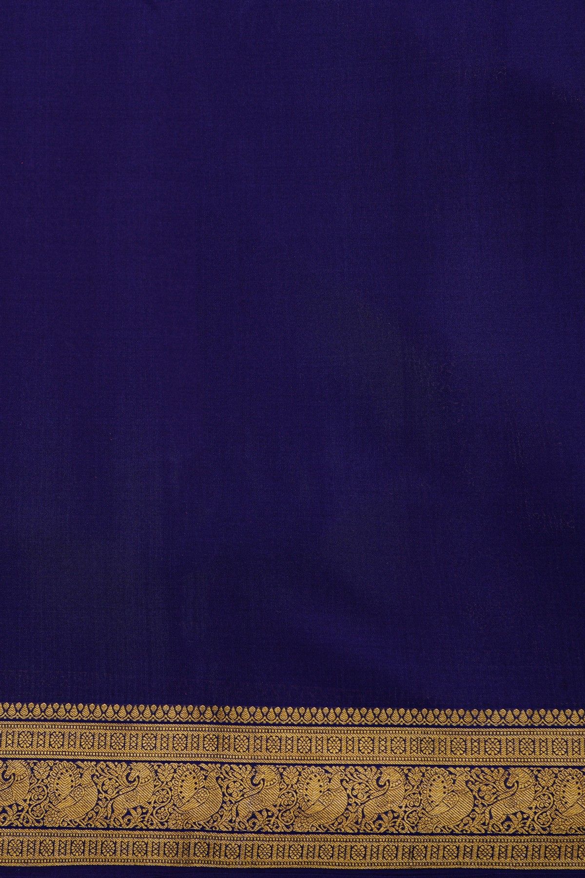 Mysore Crepe Navy Blue Saree