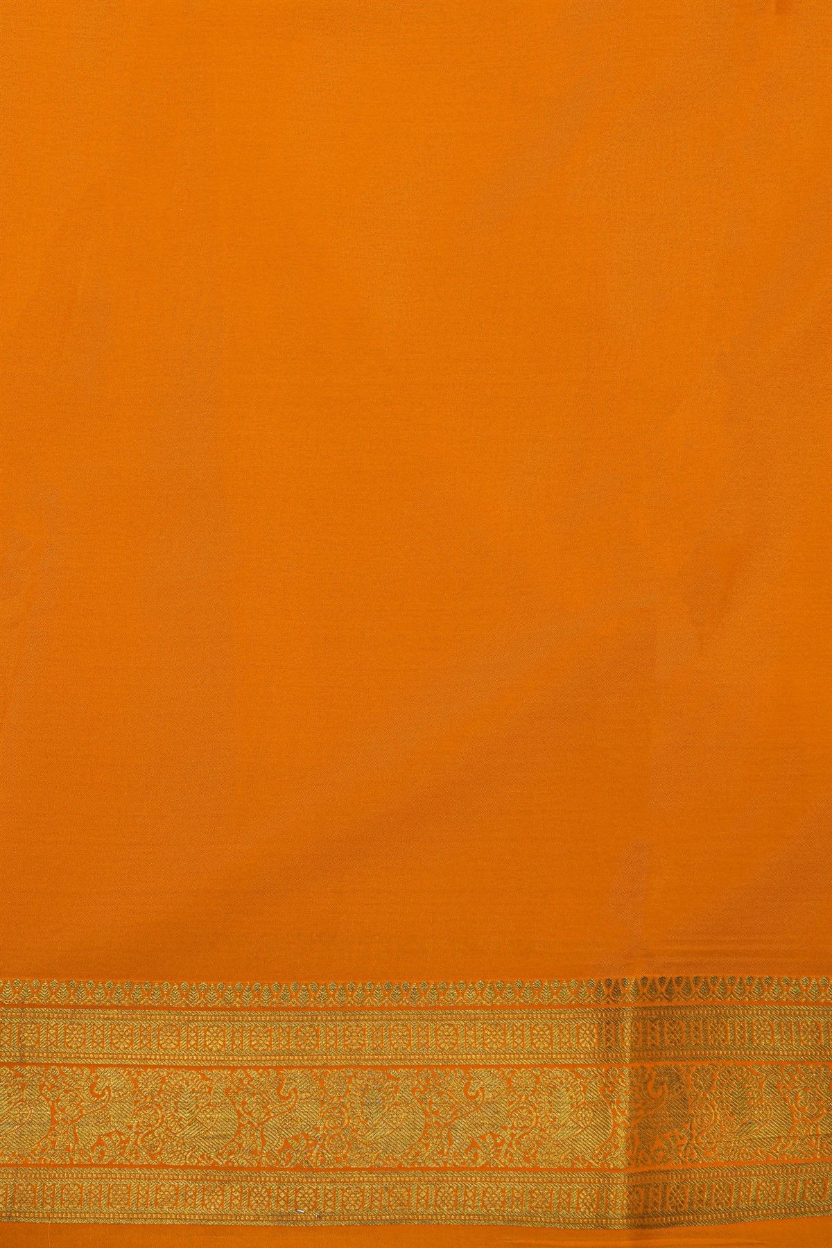 Mysore Soft Silk Orange Saree