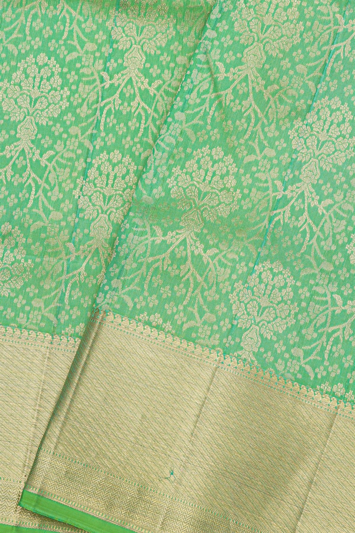 Coimbatore Soft Silk Sea Green Saree