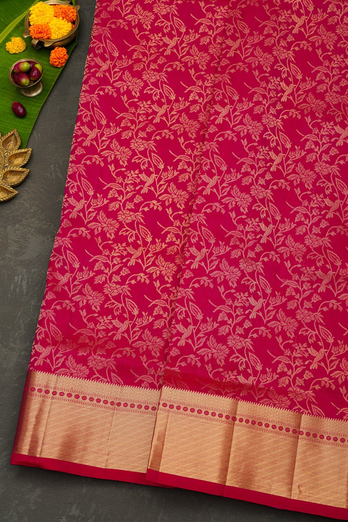 Coimbatore Soft Silk Pink Saree