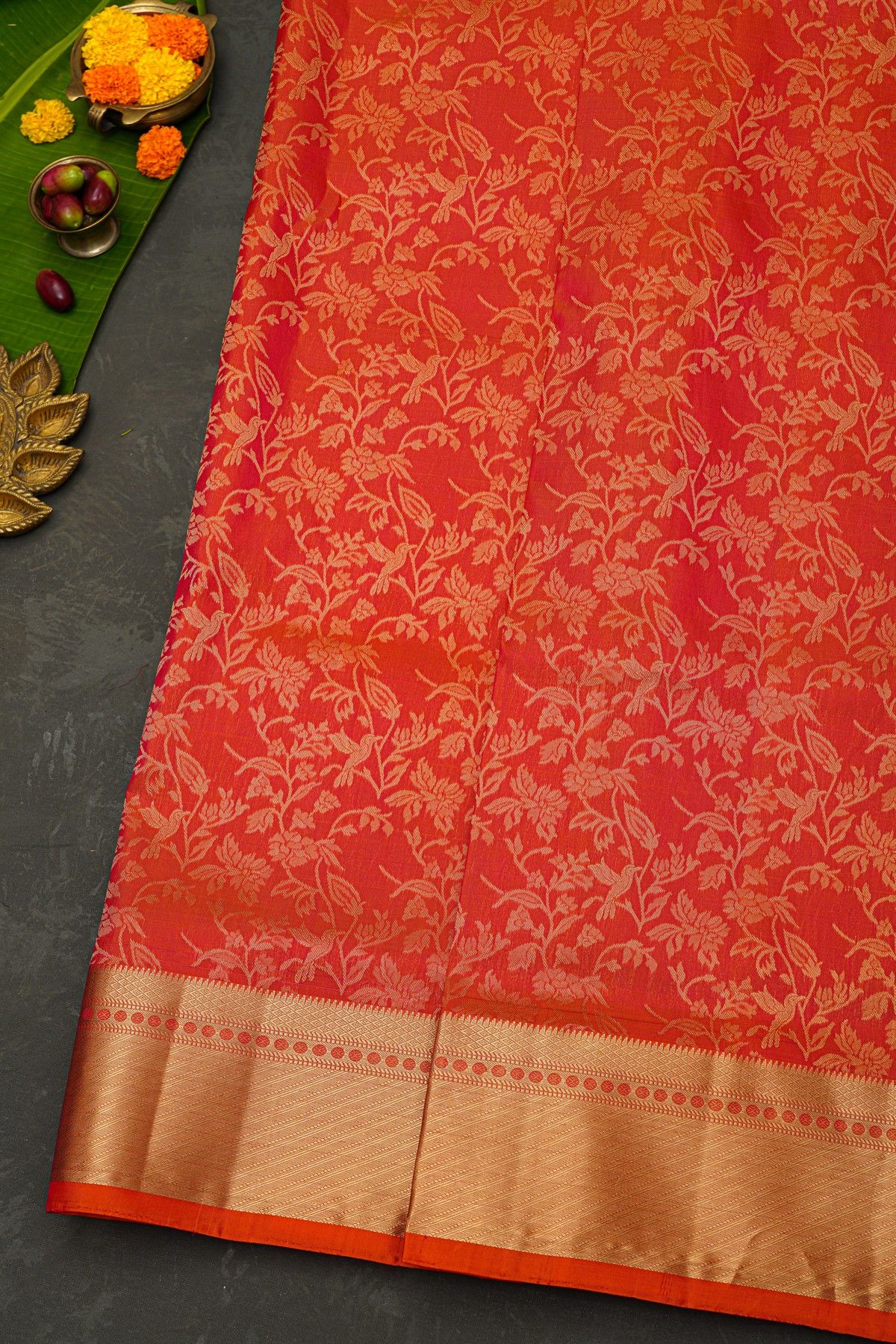 Coimbatore Soft Silk Red Saree
