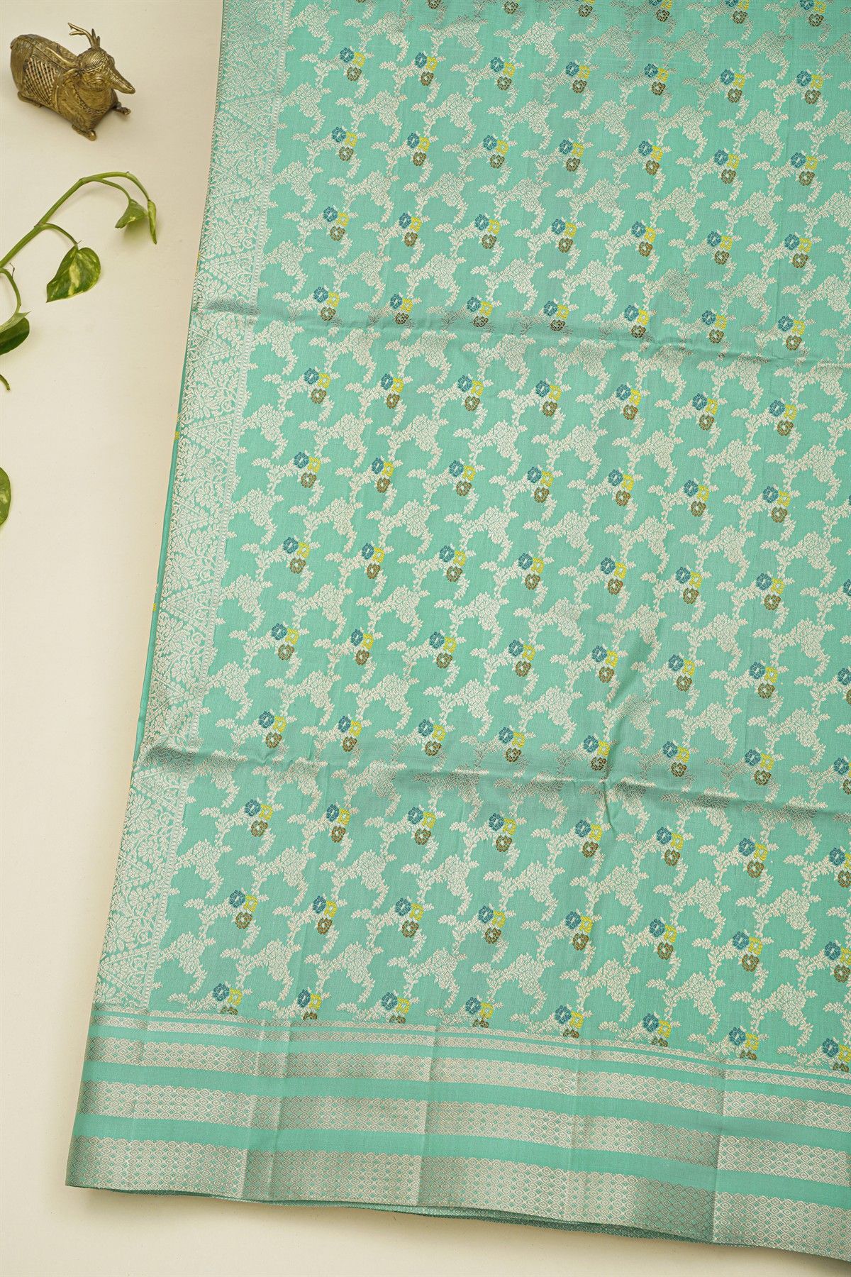 Coimbatore Soft Silk Sea Green Saree