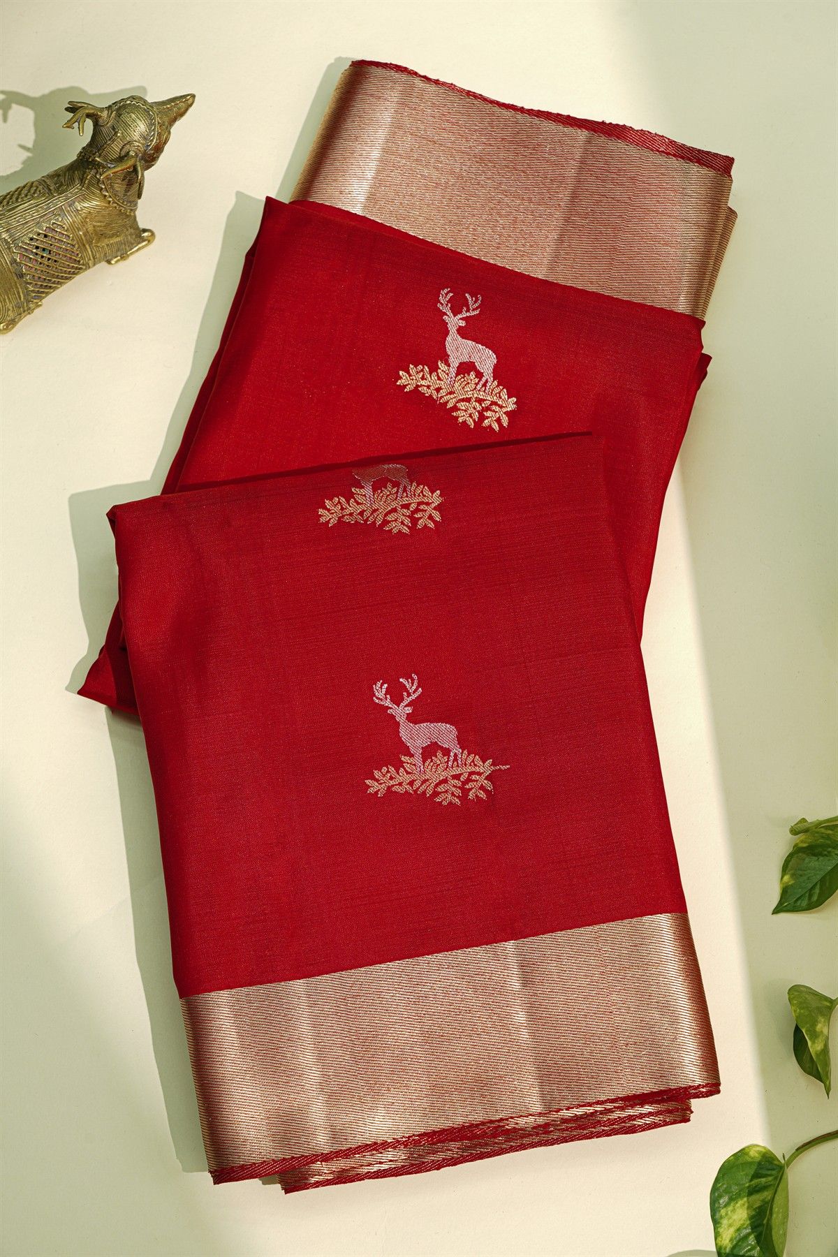 Coimbatore Soft Silk Red Saree