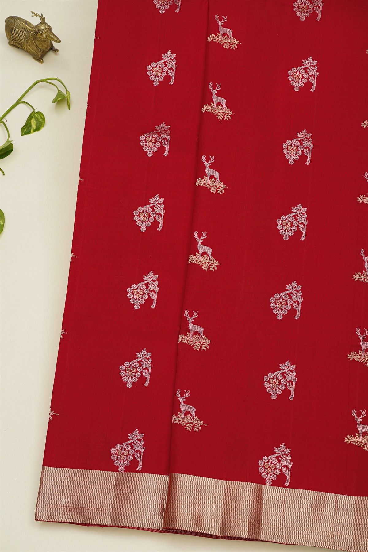 Coimbatore Soft Silk Red Saree
