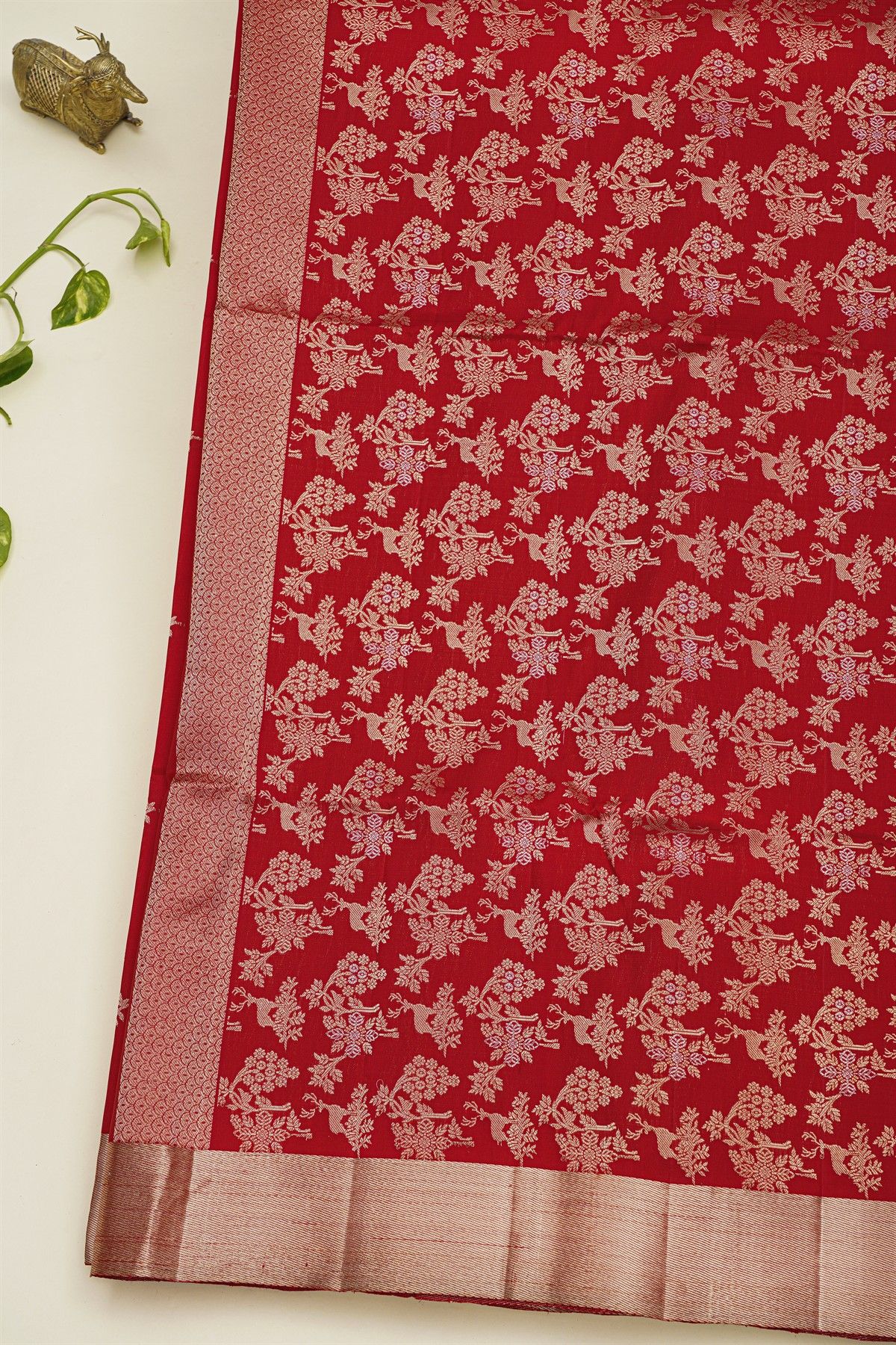 Coimbatore Soft Silk Red Saree