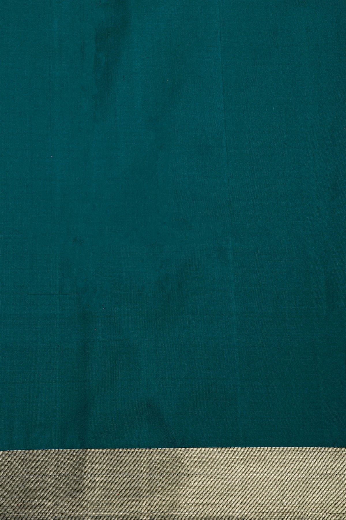 Coimbatore Soft Silk Teal Blue Saree