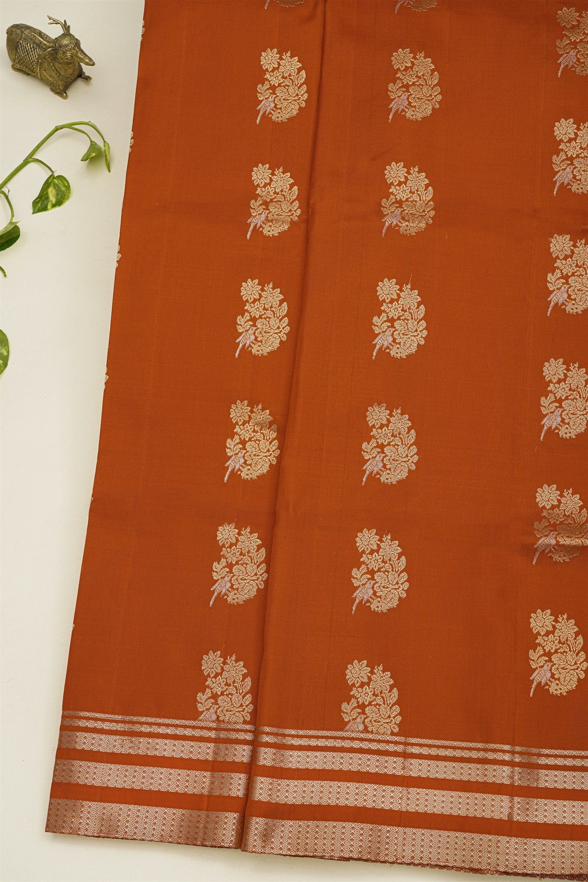 Coimbatore Soft Silk Orange Saree