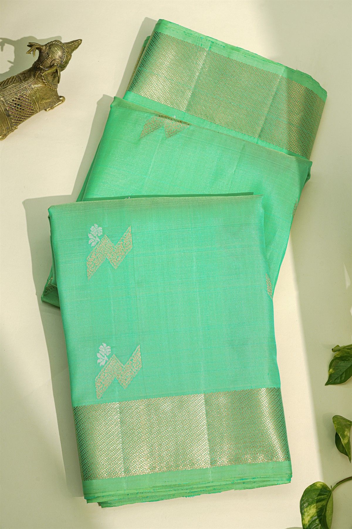 Coimbatore Soft Silk Sea Green Saree