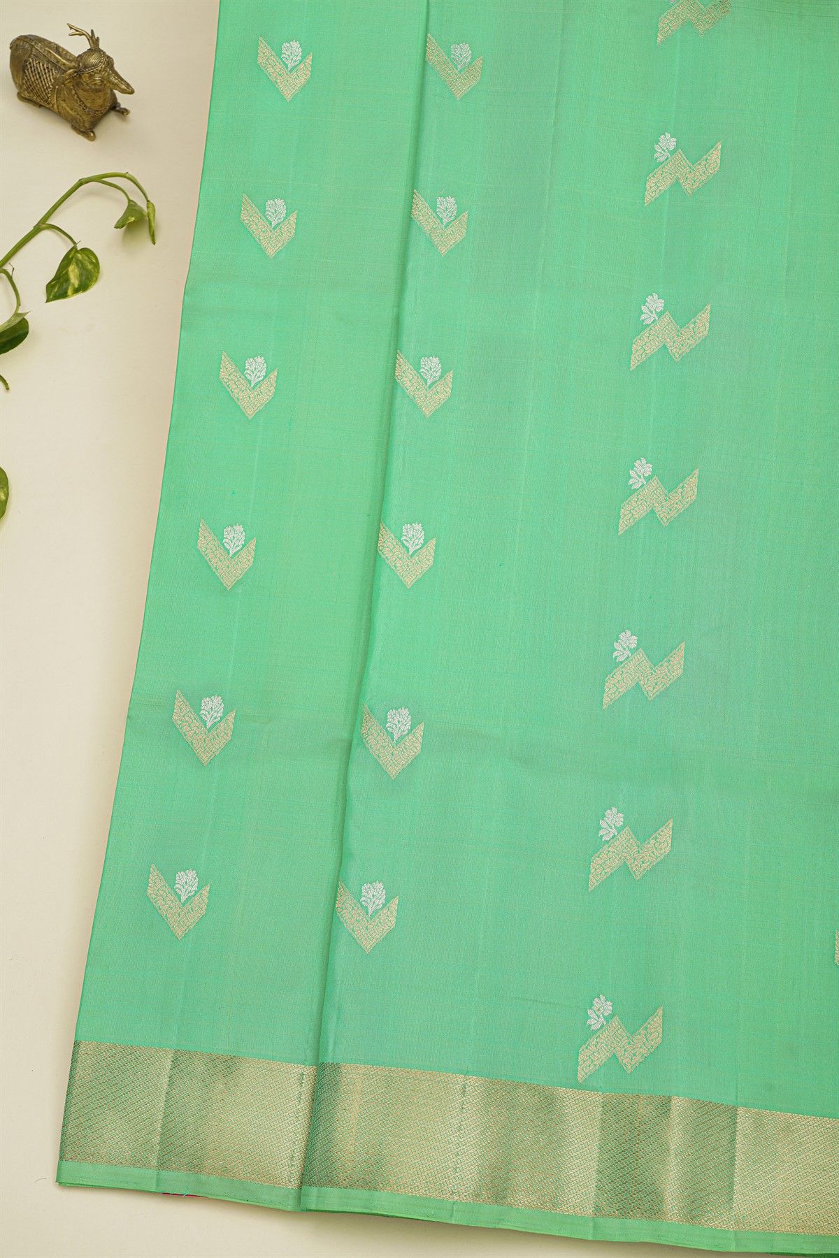 Coimbatore Soft Silk Sea Green Saree