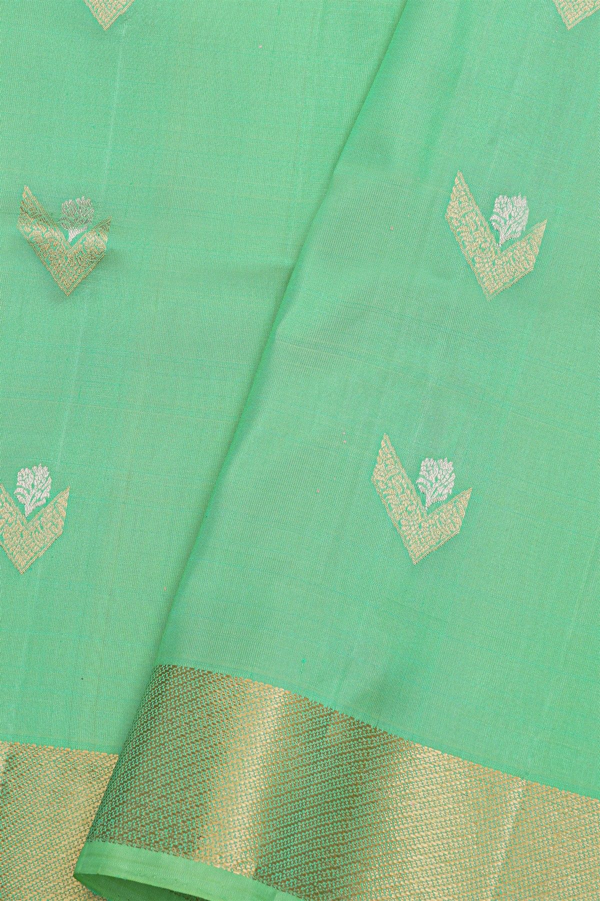 Coimbatore Soft Silk Sea Green Saree