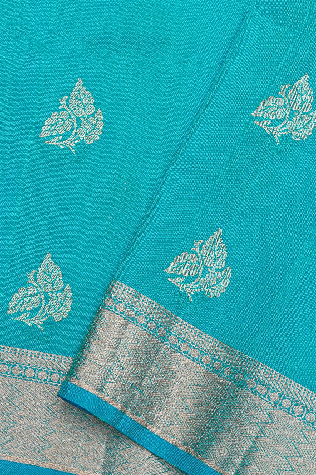 Coimbatore Soft Silk Sky Blue Saree