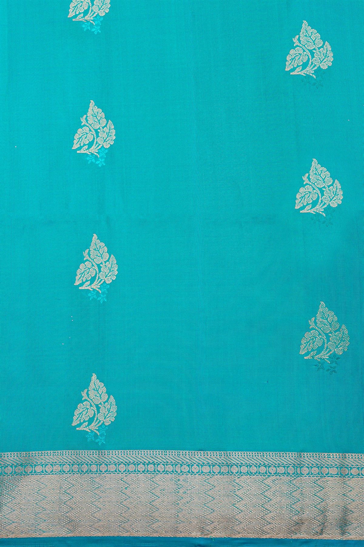 Coimbatore Soft Silk Sky Blue Saree