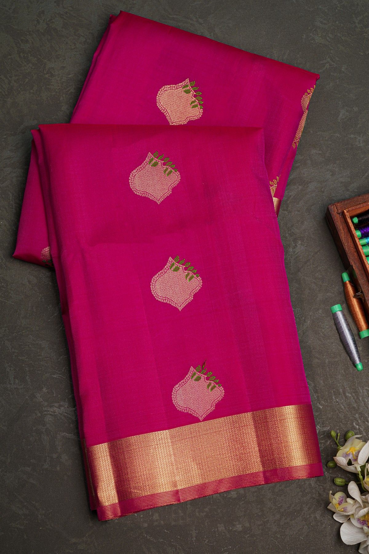 Coimbatore Soft Silk Magenta Saree