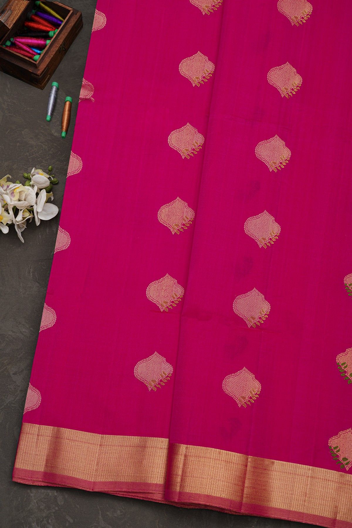 Coimbatore Soft Silk Magenta Saree