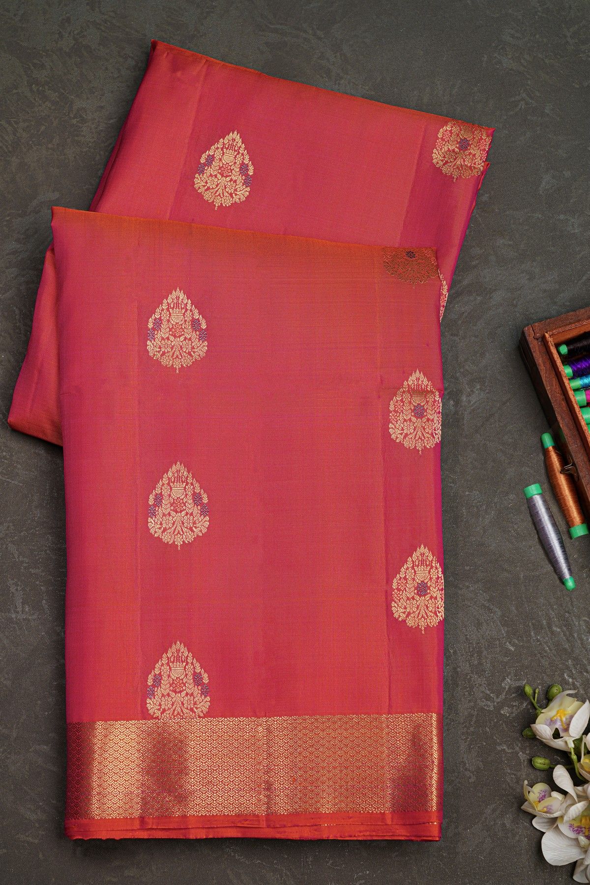 Coimbatore Soft Silk Dual Colour Saree