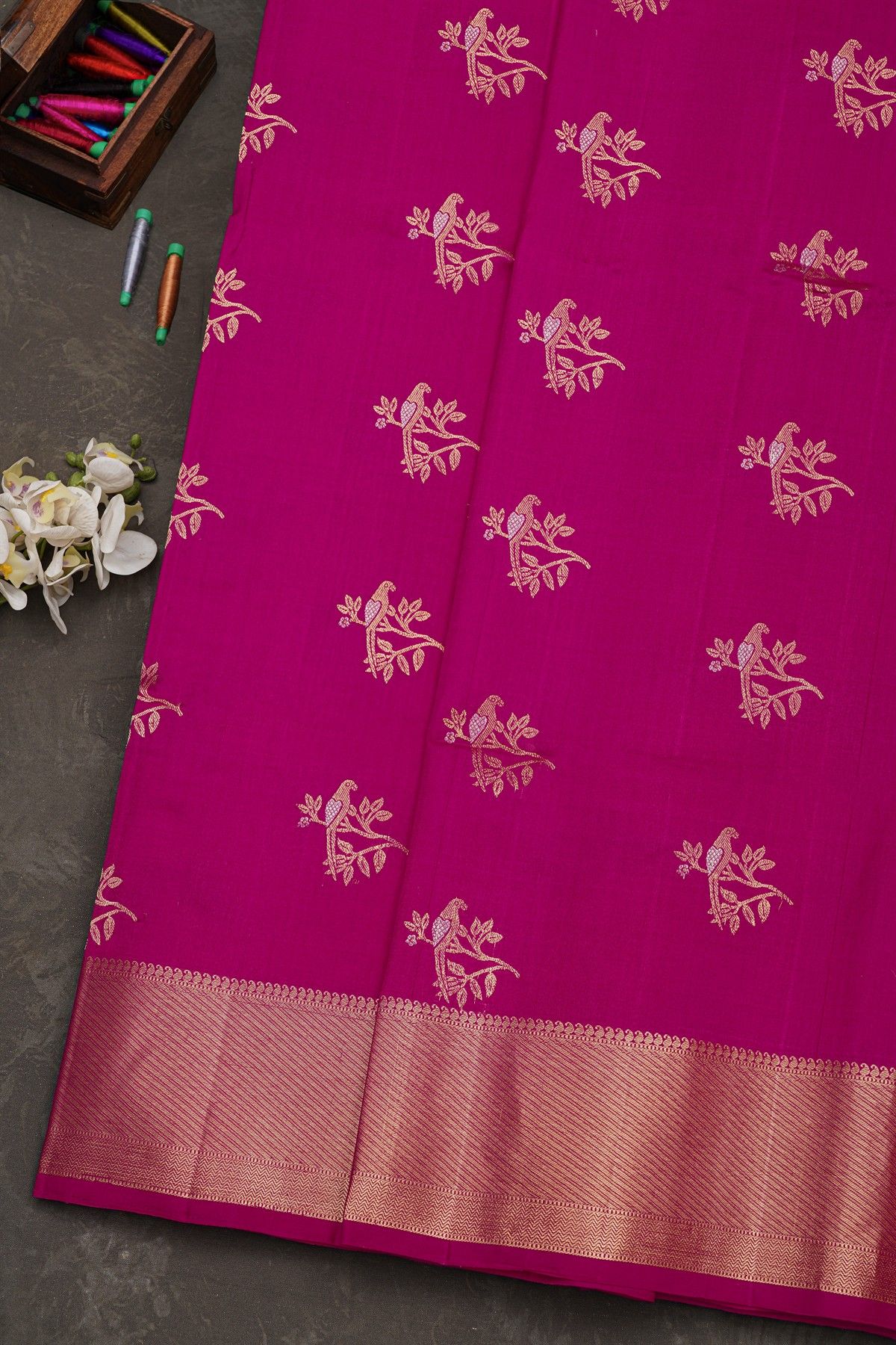 Coimbatore Soft Silk Magenta Saree