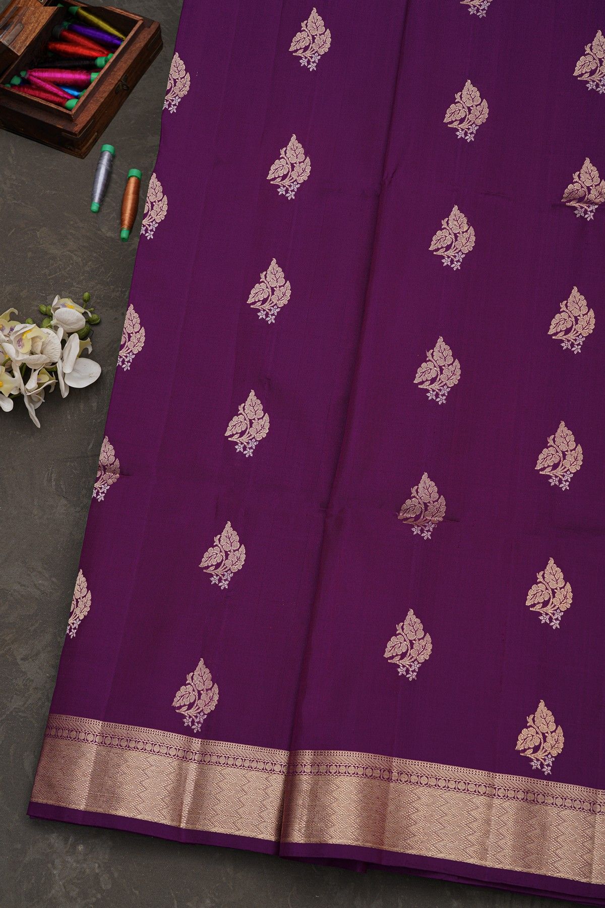 Coimbatore Soft Silk Purple Saree