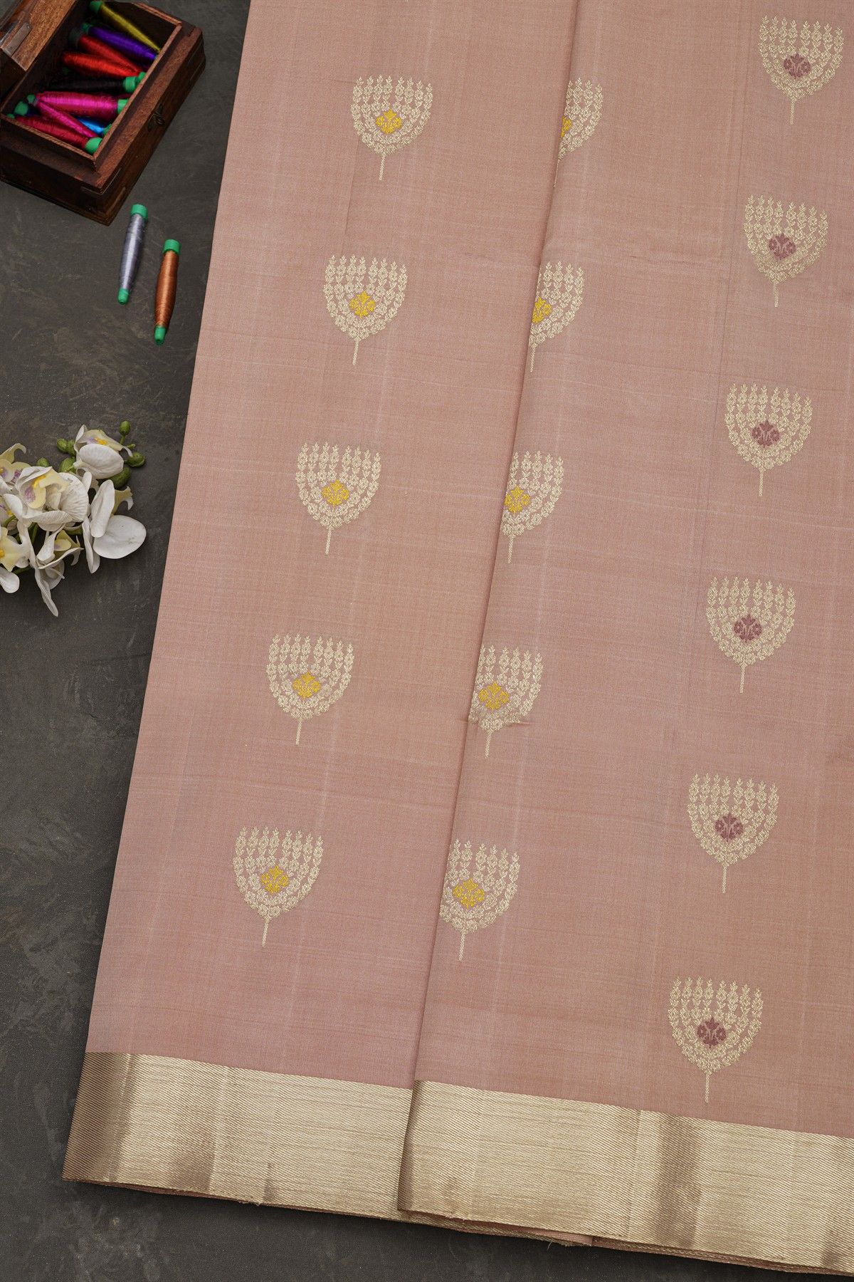 Coimbatore Soft Silk Peach Saree