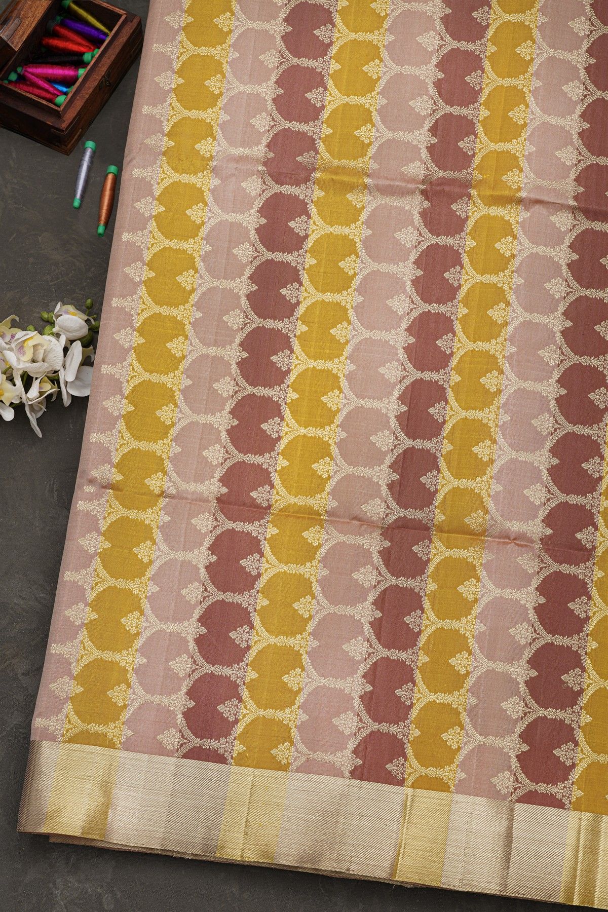 Coimbatore Soft Silk Peach Saree