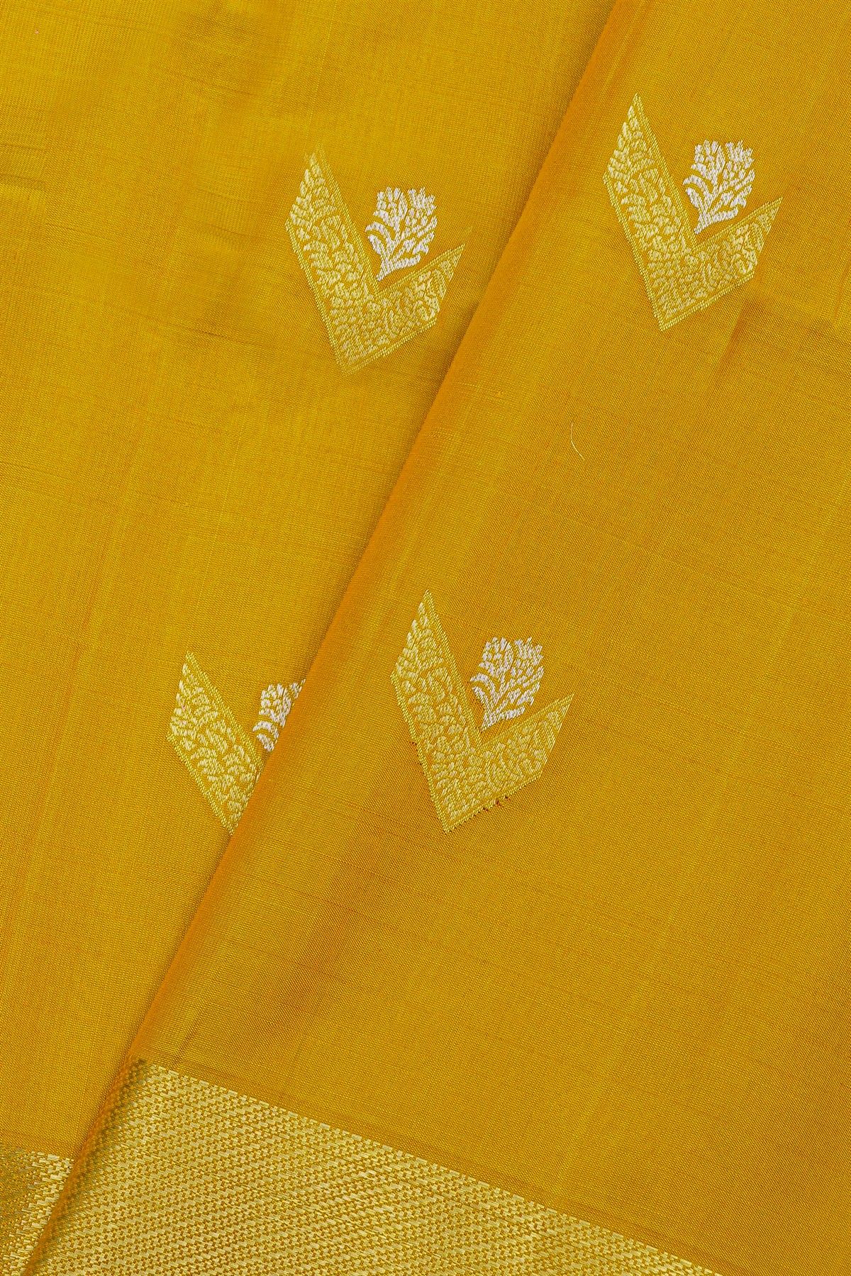 Coimbatore Soft Silk Mustard Saree