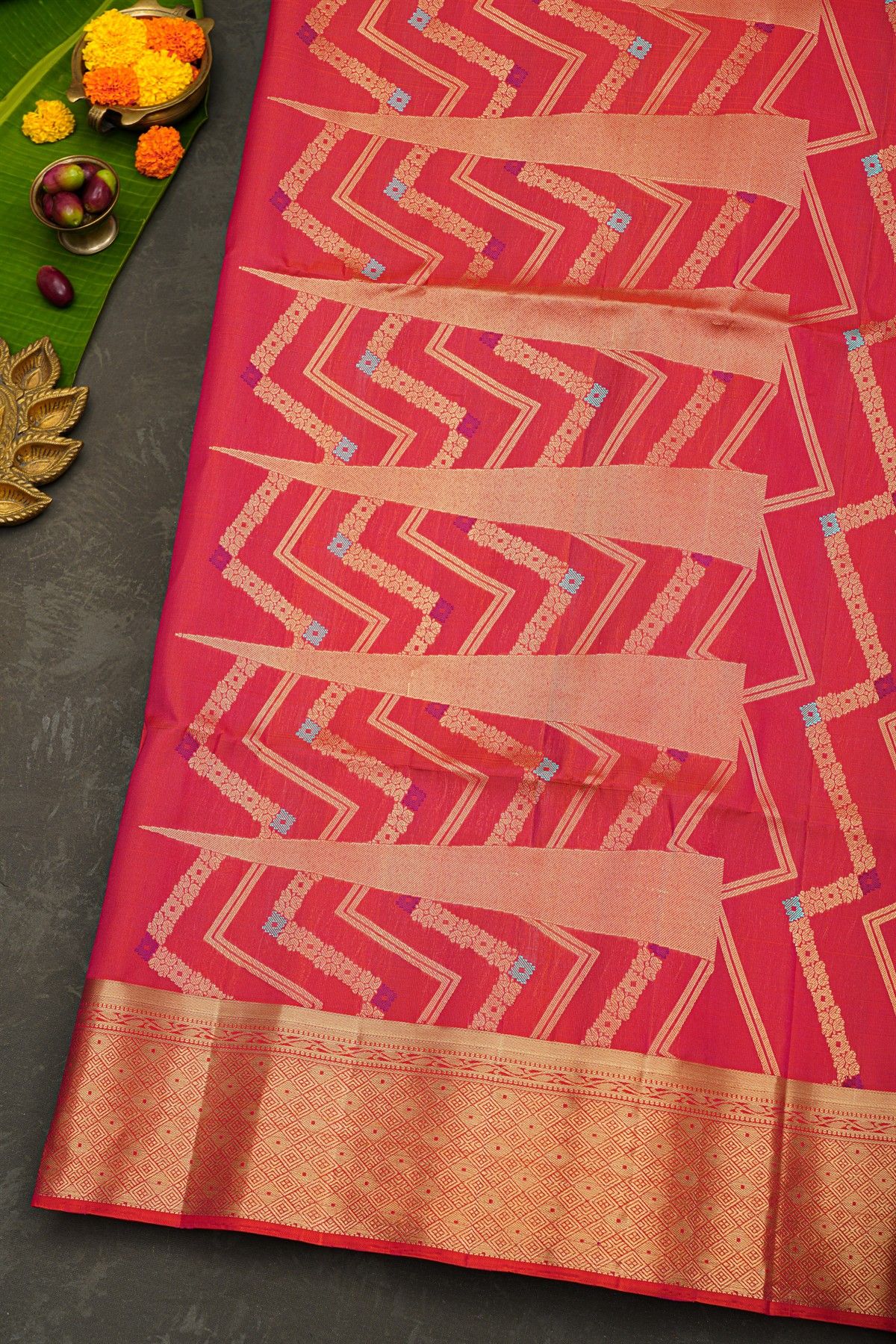 Coimbatore Soft Silk Pink Saree