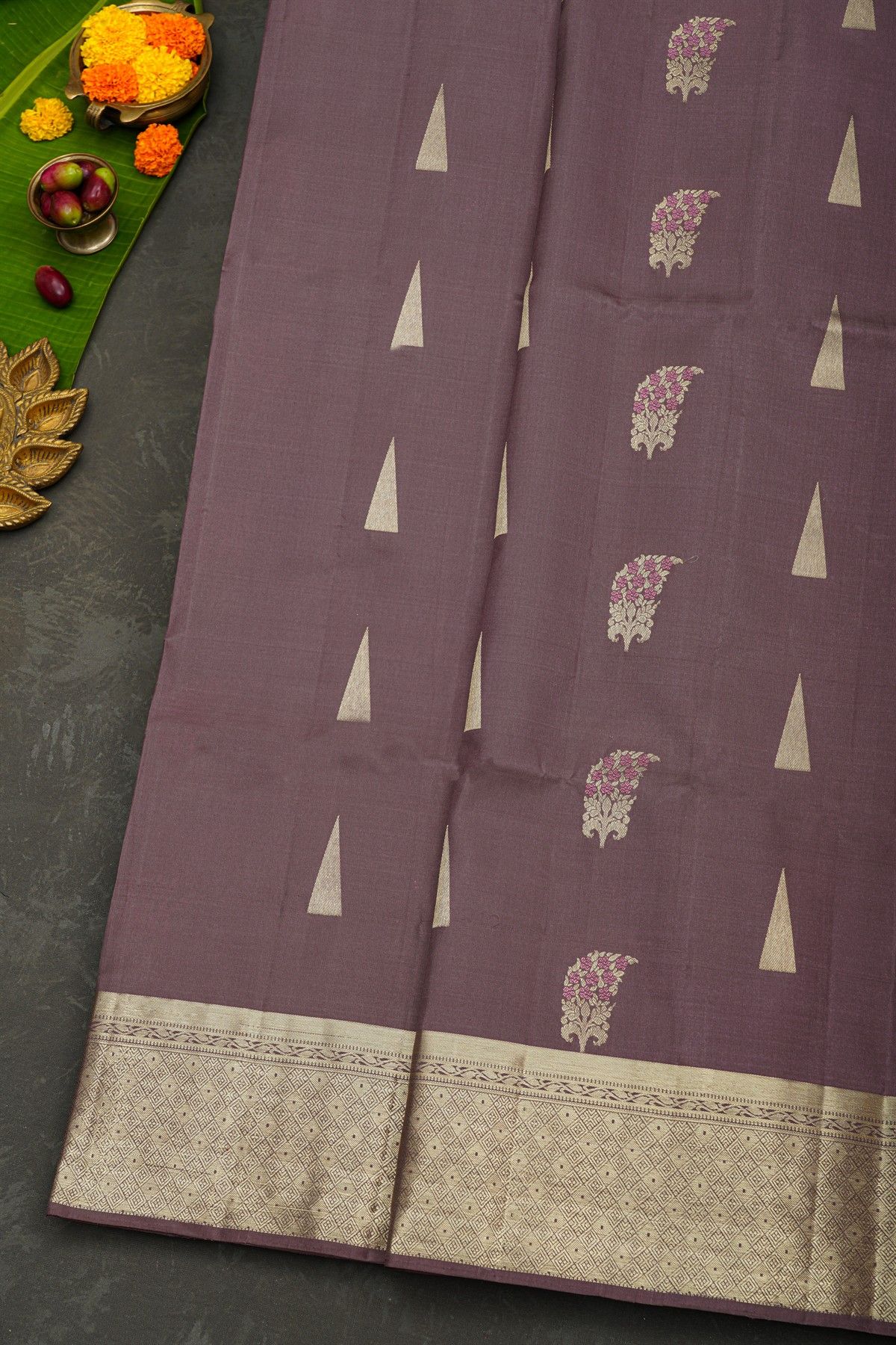 Coimbatore Soft Silk Mauve Saree