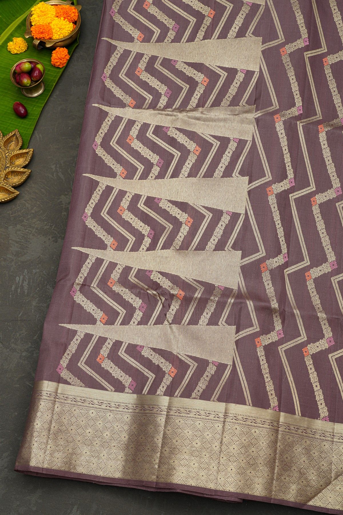 Coimbatore Soft Silk Mauve Saree