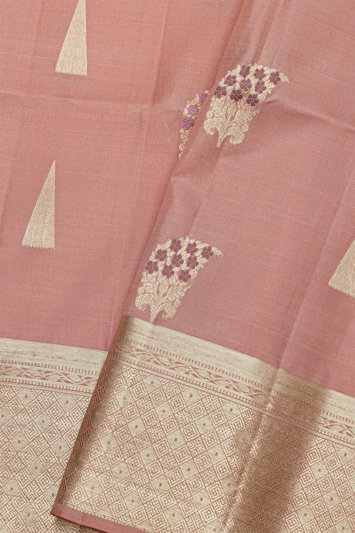 Coimbatore Soft Silk Peach Saree