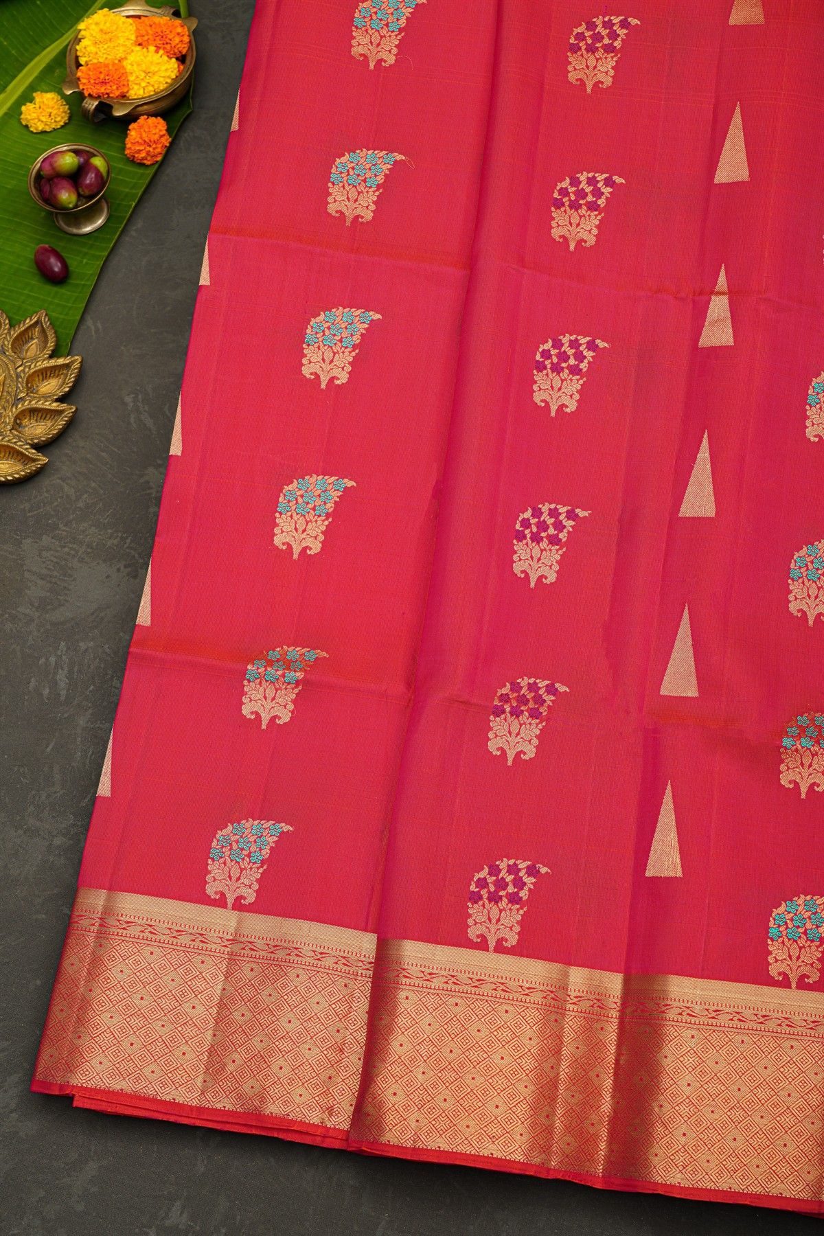 Coimbatore Soft Silk Pink Saree