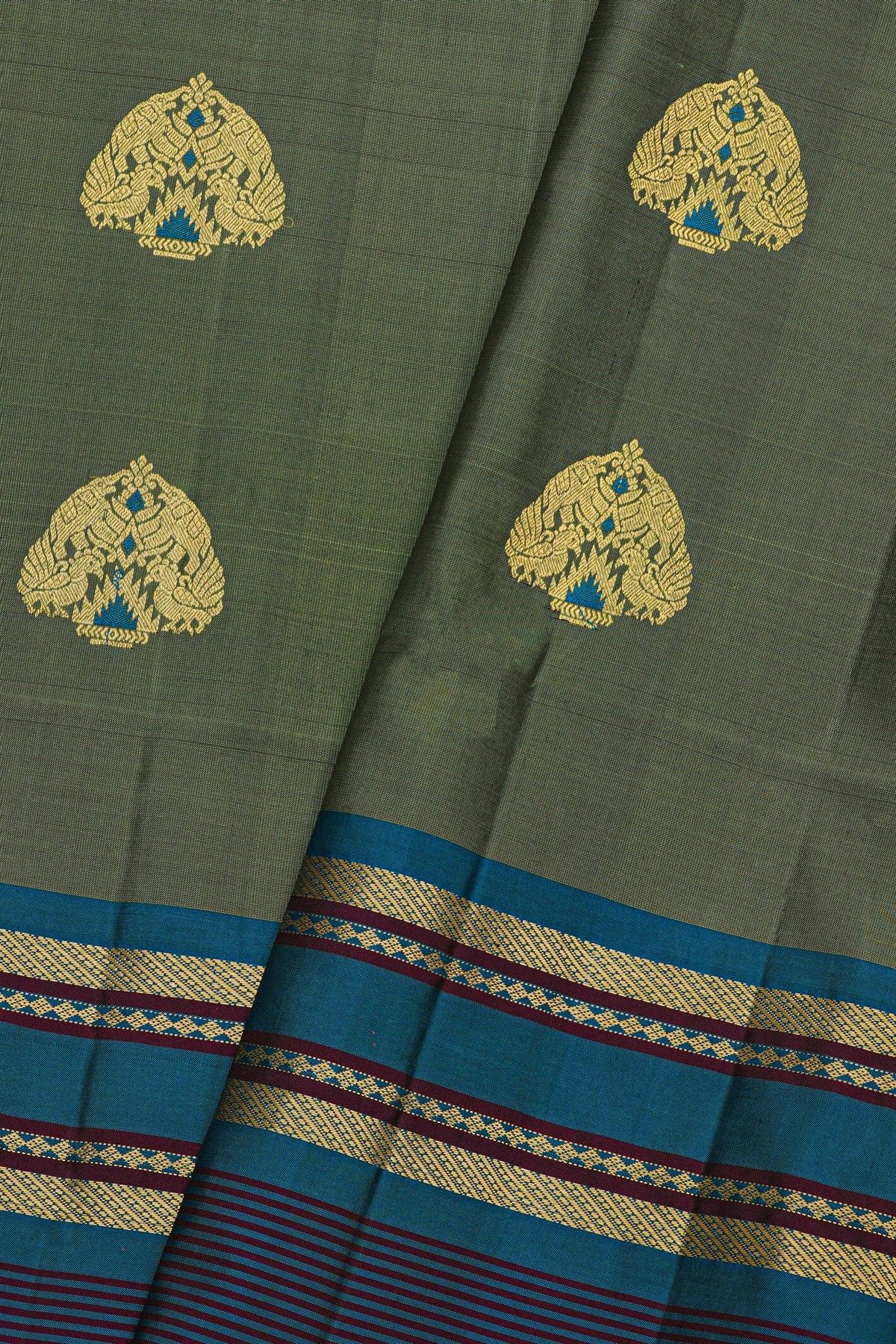 Coimbatore Soft Silk Grey Saree