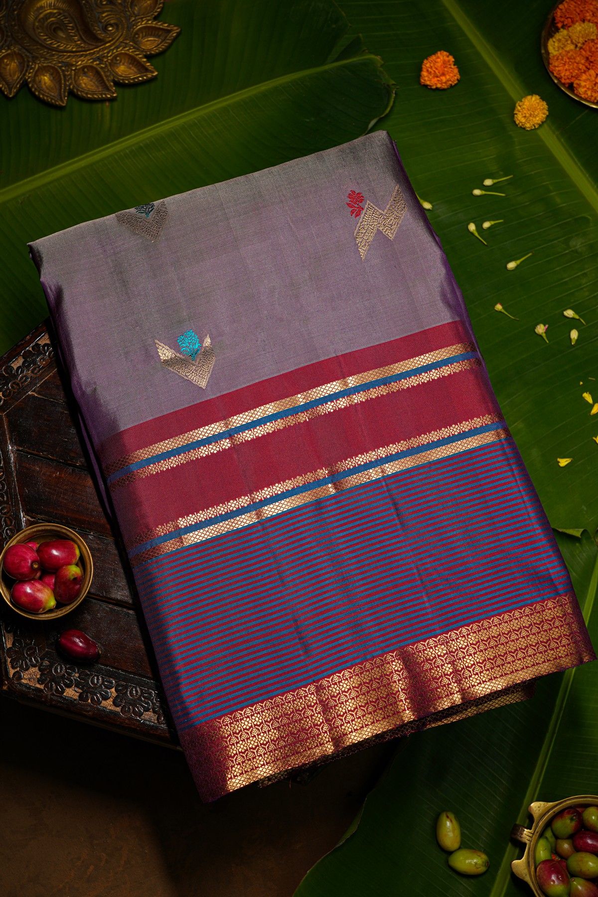 Coimbatore Soft Silk Lilac Saree