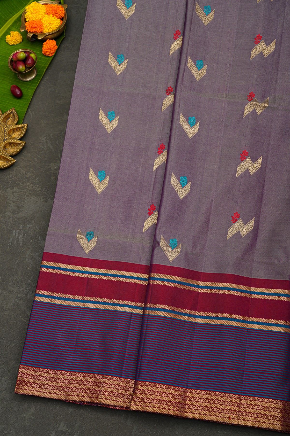 Coimbatore Soft Silk Lilac Saree