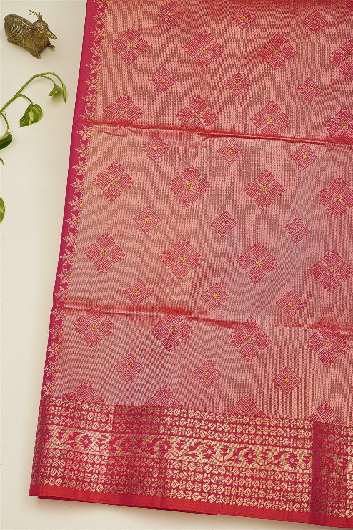 Coimbatore Soft Silk Pink Saree