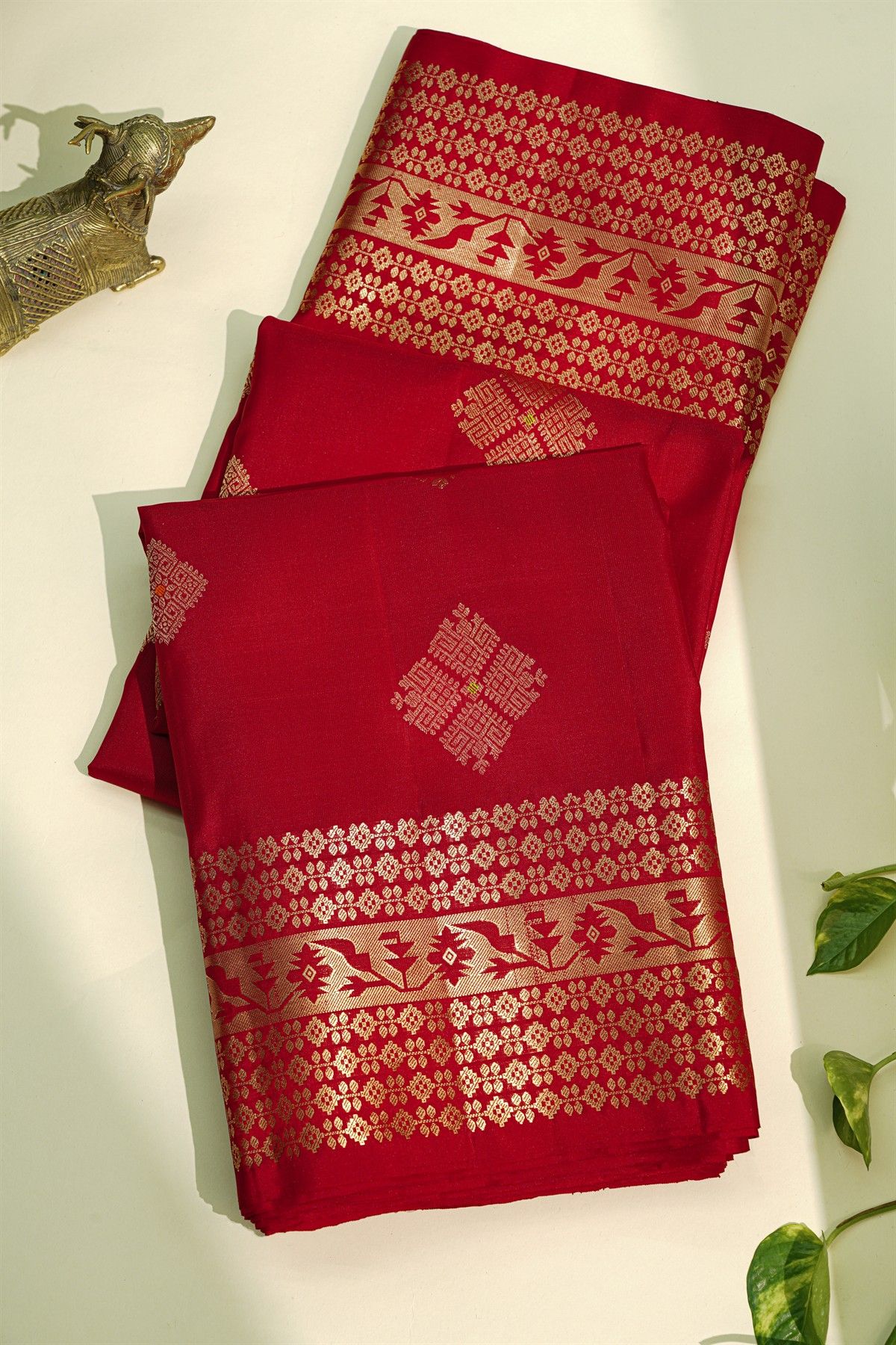 Coimbatore Soft Silk Red Saree