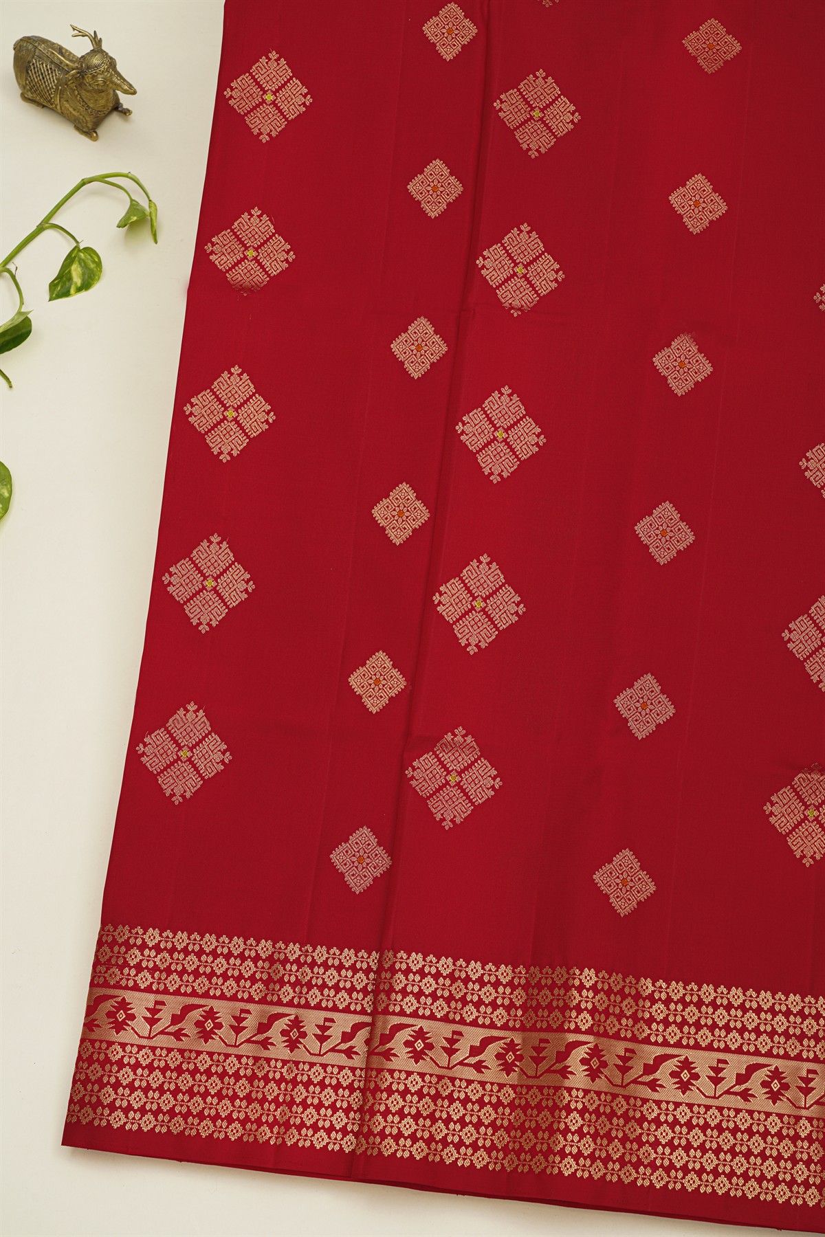 Coimbatore Soft Silk Red Saree