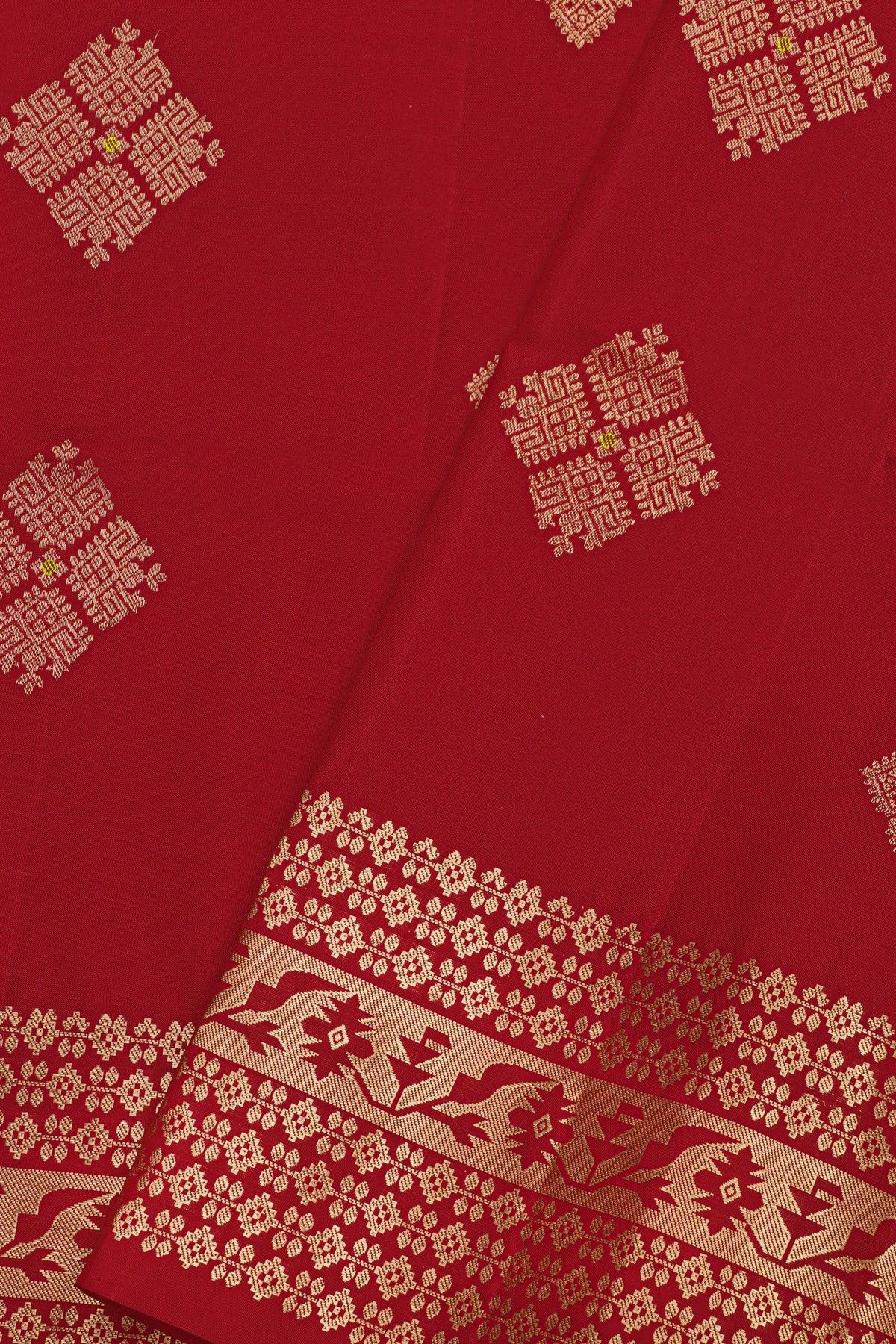 Coimbatore Soft Silk Red Saree