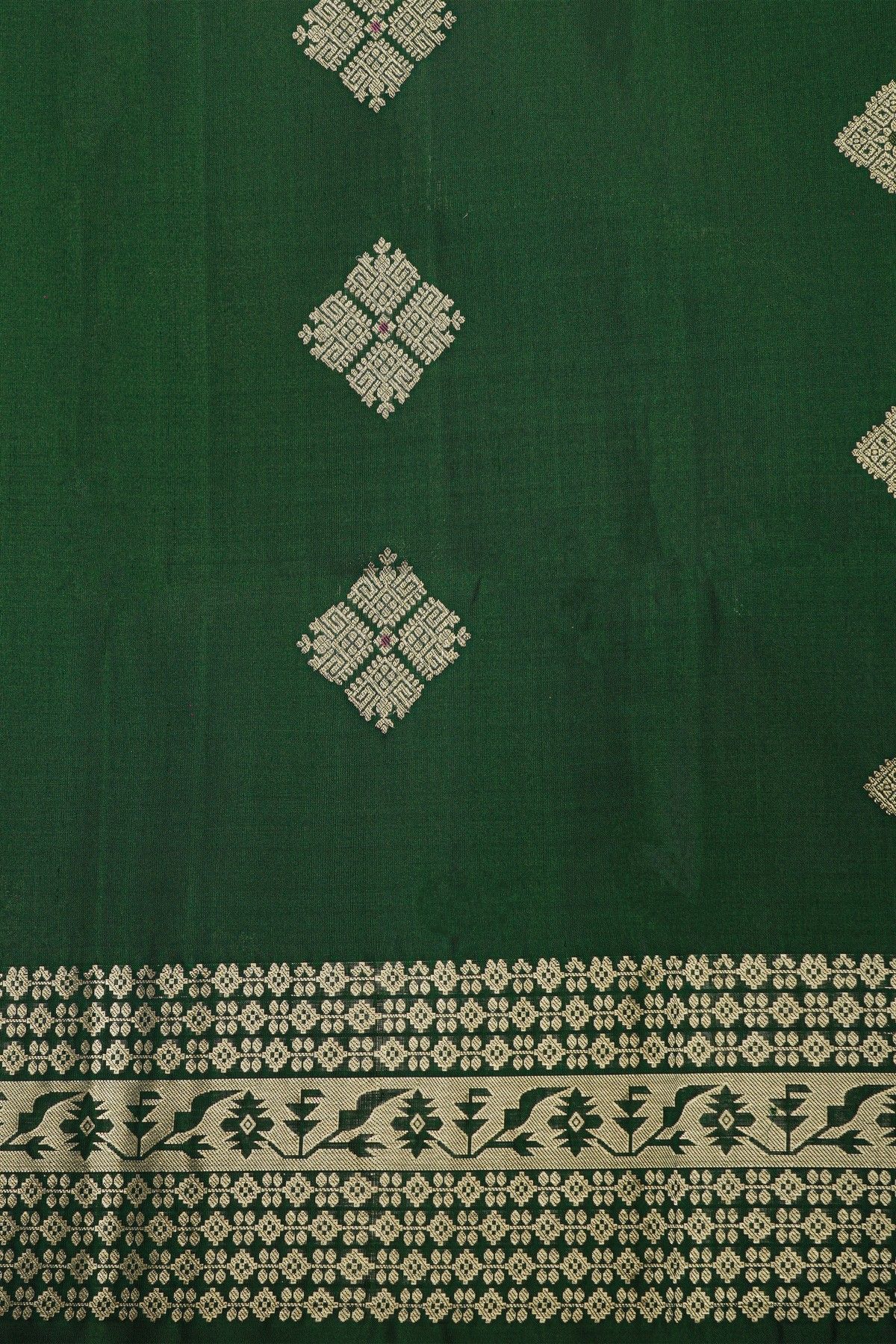 Coimbatore Soft Silk Bottle Green Saree