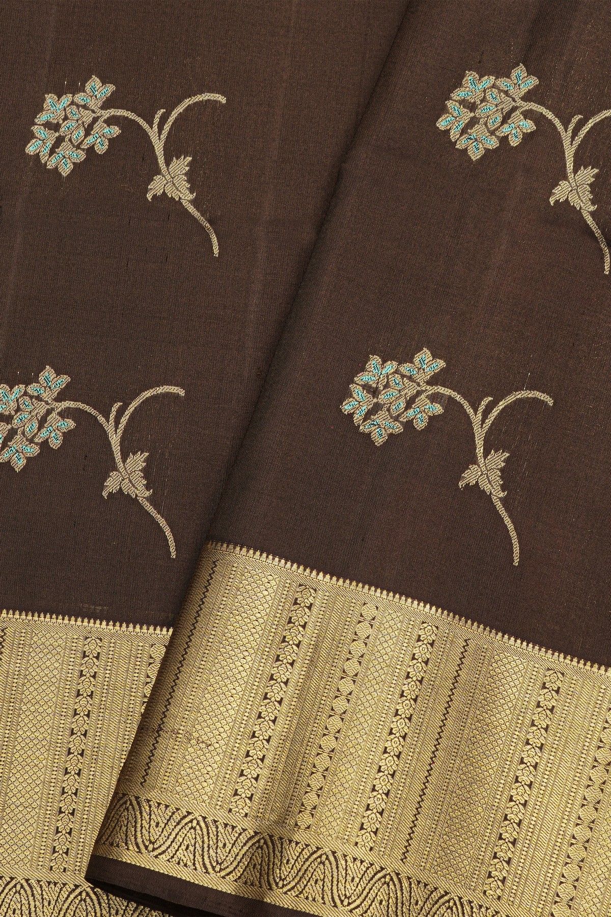Coimbatore Soft Silk Brown Saree