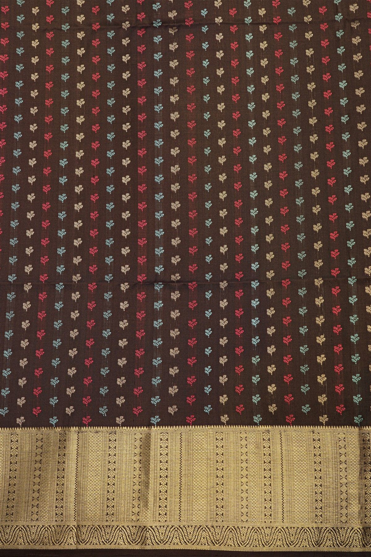 Coimbatore Soft Silk Brown Saree